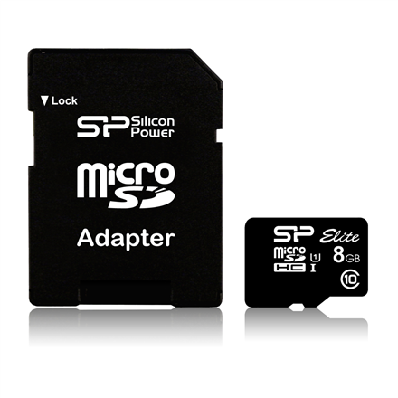 Silicon Power Elite Karta Pamięci microSDHC 8GB UHS-I
