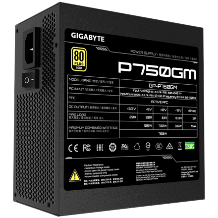 Gigabyte GP-P750GM 750 W  80 PLUS Gold certified