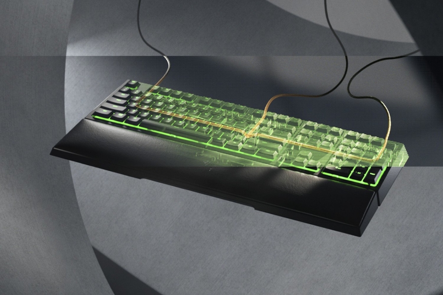 Razer Ornata V2  Gaming keyboard  RGB LED light  US  Black  Wired