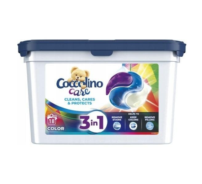 ZESTAW 6X Coccolino Care kapsułki do prania tkanin kolorowych 18 prań