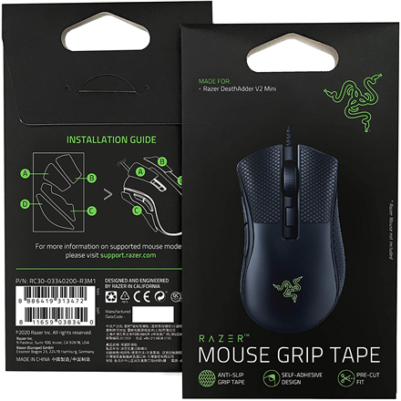 Razer Mouse Grip Tape for Razer DeathAdder V2 Mini Black