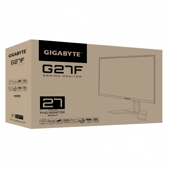 Gigabyte G27F-EK 27" IPS FHD 16:9 144 Hz 1 ms