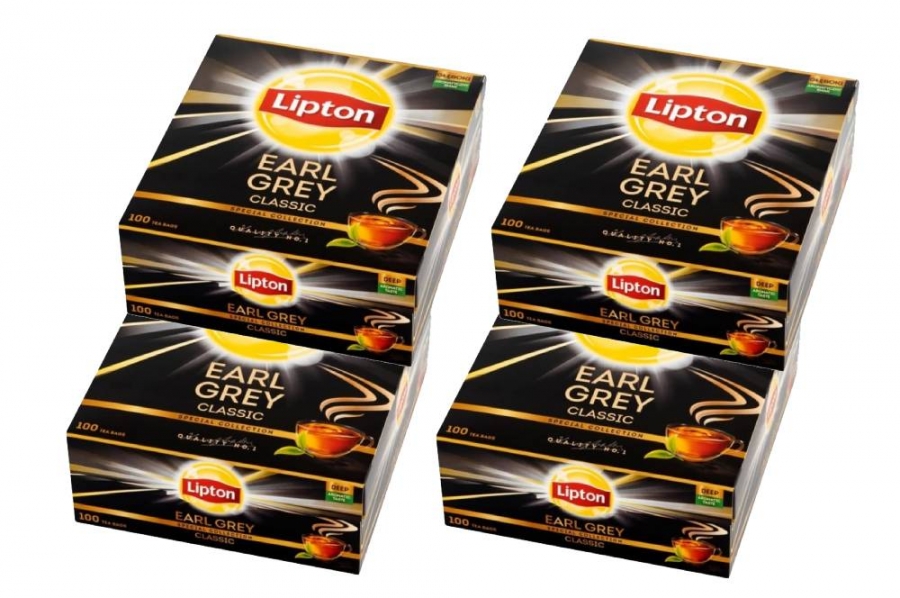 ZESTAW 4 x Lipton Earl Grey Herbata czarna 4x150g (4x100 torebek)