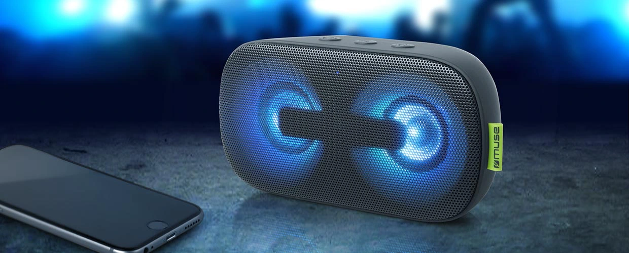 Muse Speaker M-370 DJ 2X3W Portable - Black  