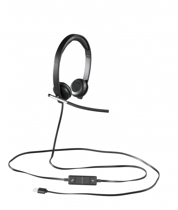 Logitech H650e Zestaw Słuchawkowy Stereo USB Czarny