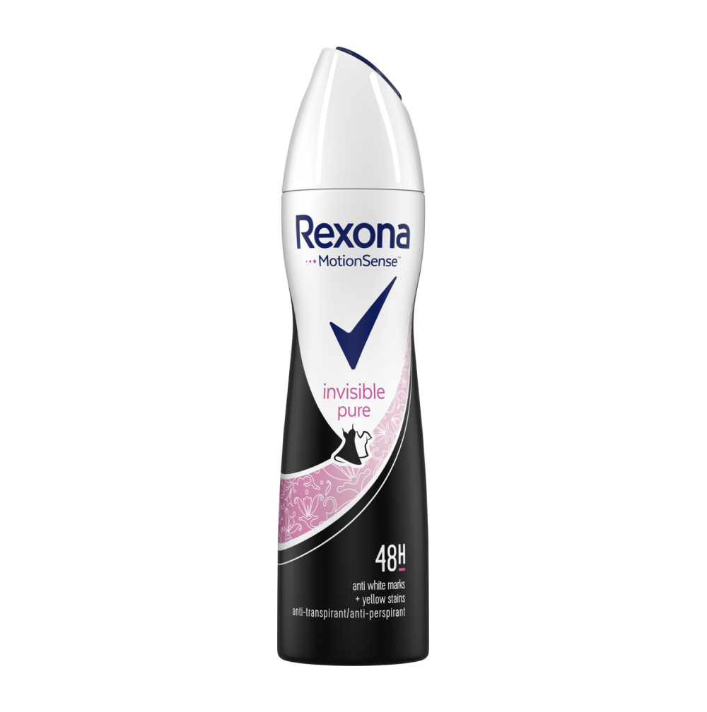 ZESTAW 3X Rexona Invisible Pure Antyperspirant w Aerozolu dla Kobiet 150ml 