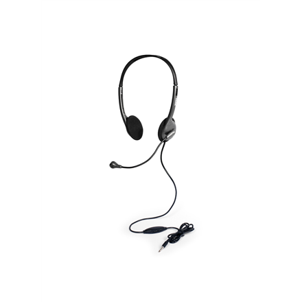 PORT DESIGNS Stereo Headset With Microphone Built-in microphone  Black  Over-Ear