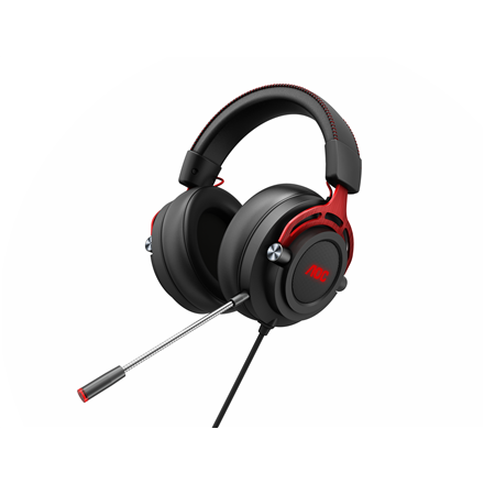 AOC Gaming Headset GH300 Microphone  Black Red  Wired