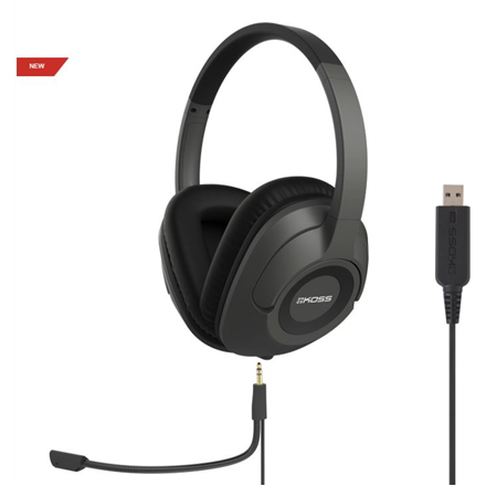 Koss Headphones SB42 USB Wired  On-Ear  Microphone  USB Type-A  Black Grey
