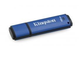 Kingston Dysk DataTravelerVault30 16GB USB3 256b niebieski