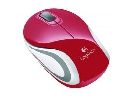 Logitech Mysz Wireless Mini Mouse M187 Red WER