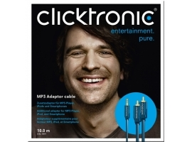 Clicktronic MP3 audio cable  1 m Clicktronic 70476 3 5mm 2RCA