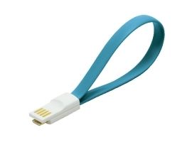 Logilink CU0085 USB Cable magnetic AM to Micro BM blue