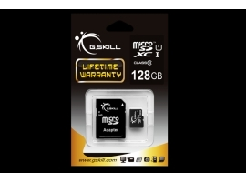 G.SKILL Karta Pamięci Micro SDXC 128GB Class 10 UHS-1 + adapter