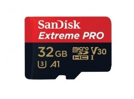 SanDisk Extreme Pro 32GB 100 90 MB s A1 Class 10 V30 UHS-I U3 + adapter