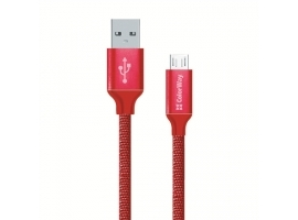 ColorWay USB MicroUSB 1m 2.1A red