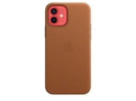 Apple iPhone 12 12 Pro Leather Case with MagSafe - Saddle Brown