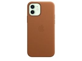 Apple iPhone 12 12 Pro Leather Case with MagSafe - Saddle Brown