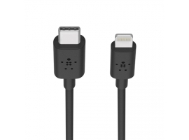 Belkin Boost Charge USB-C cable with Lightning Connector 1.2 m. Black