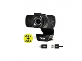 PORT DESIGNS FHD Webcam 900078 Black  USB