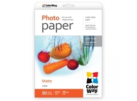 ColorWay Matte Photo Paper  50 sheets  10x15  190 g m²