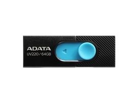 ADATA AUV220-64G-RBKBL Adata Flash Drive UV220  64GB  USB 2.0  black and blue