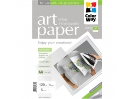 ColorWay ART Photo Paper T-shirt transfer (white)  5 sheets  A4  120 g m²