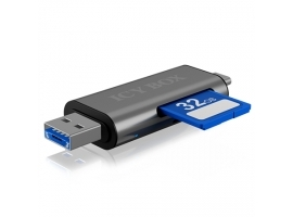 Czytnik kart Raidsonic IB-CR200-C USB 2.0 Type-C/A-microUSB (OTG) MicroSDHC/XC/3.0 UHS-I