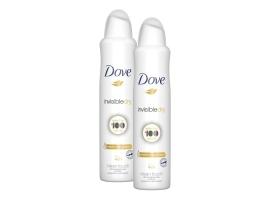 ZESTAW 2X Dove Invisible Dry Clean Touch Antyperspirant 250ml