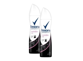 ZESTAW 2x Rexona Invisible Pure Antyperspirant w Aerozolu dla Kobiet 150ml