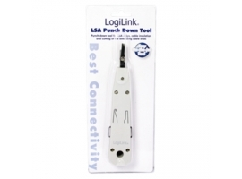 Logilink LSA Punch Down Tool  LSA Punch Down ToolSuitable for on-wall and in-wall wallplatesCutting of the extending cable end in one stepAccording to the standard EIA TIA 568 BFor Network  DSL and ISDNEasy to useWith self-tapping contacts