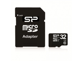Silicon Power microSDHC (Class 10) 32GB SD adapter