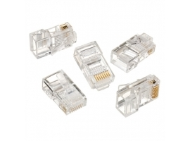 Cablexpert Modular plug 8P8C for solid LAN cable CAT5  UTP  10 pcs. per bag