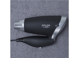 Adler Hair Dryer AD 2219 1250 W  Number of temperature settings 3  Black Silver