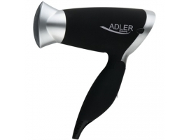 Adler Hair Dryer AD 2219 1250 W  Number of temperature settings 3  Black Silver