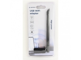 Gembird High power dual-band USB Wi-Fi adapter AC1300 USB 3.0; RF  2.4 GHz 5 GHz  speed up to 867 Mbps + 400 Mbps; 2 dBi gain max + external fixed antenna 5 dBi; Supports IEEE 802.11b  802.11g  802.11n  802.11ac standards