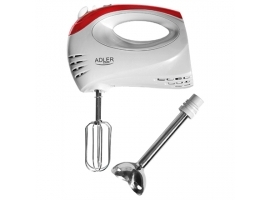 Adler Mixer AD 4212 Hand Mixer  300 W  Number of speeds 5  Turbo mode  White