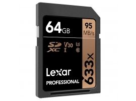 Lexar 64GB  Professional 633x SDXC™ UHS-I cards