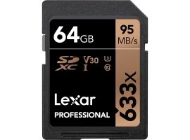 Lexar 64GB  Professional 633x SDXC™ UHS-I cards