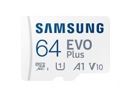 Samsung EVO PLUS 64 GB  MicroSDXC Flash Memory Class 10