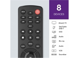ONE For ALL 8  Universal Contour 8 TV Remote