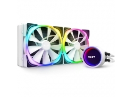 NZXT Kraken X63 RGB 280mm AIO Liquid Cooler with Aer RGB and RGB LED (White)