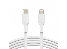 Belkin BOOST CHARGE CAA003bt1MWH USB-C to Lightning  1 m  White