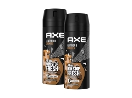 ZESTAW 2x Axe Leather & Cookies Dezodorant Spray dla Mężczyzn 150 ml