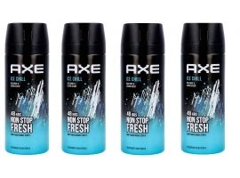 ZESTAW 4x Axe Ice Chill  Dezodorant Spray dla Mężczyzn 150 ml 