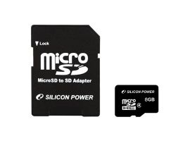 Silicon Power 8GB microSDHC 8GB MicroSDHC Class 4 pamięć flash