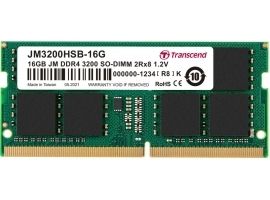 Transcend 16GB DDR4 3200 MT s SODIMM 260pin 1R x8 unbuffered