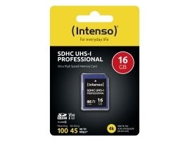 Intenso SDHC Card           16GB Class 10 UHS-I Professional