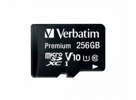 Verbatim microSDXC         256GB Class 10 UHS-I incl Adapter