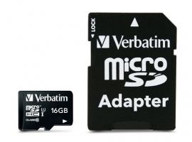 Verbatim microSDHC          16GB Class 10 UHS-I incl Adapter